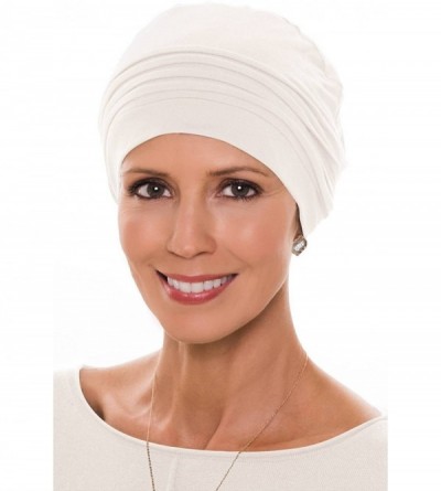 Skullies & Beanies Bamboo Couture Cap- Cancer Headwear for Women - Luxury Bamboo - Cream - CQ180WK0DN0 $28.11