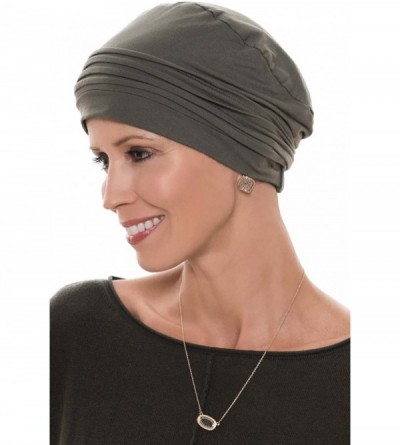 Skullies & Beanies Bamboo Couture Cap- Cancer Headwear for Women - Luxury Bamboo - Cream - CQ180WK0DN0 $28.11