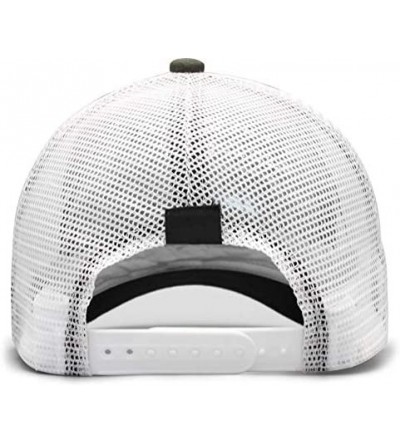 Sun Hats Unisex Mesh Flat Cap -Logo-Funny- Caps for Mens Womens - Slipknot Logo Funny-1 - CH18KWI4MG9 $18.91