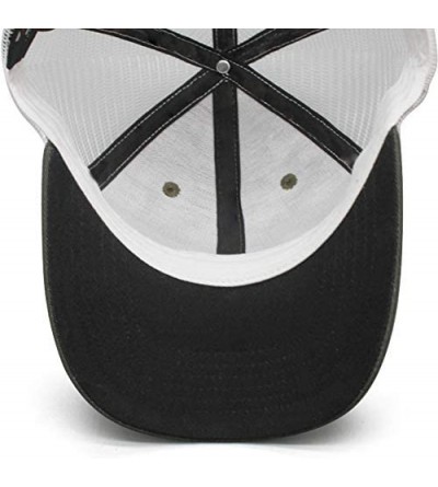 Sun Hats Unisex Mesh Flat Cap -Logo-Funny- Caps for Mens Womens - Slipknot Logo Funny-1 - CH18KWI4MG9 $18.91