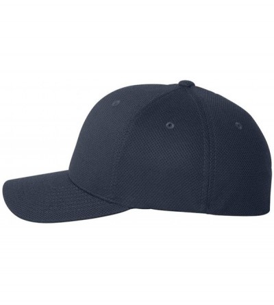 Baseball Caps Cool & Dry Piqué Mesh Cap - 6577CD - Navy - CB11OH9YGCP $22.36