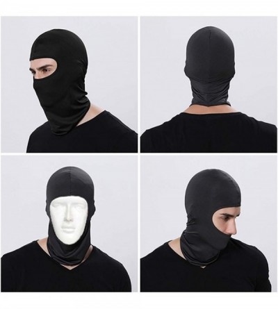 Balaclavas Balaclava Ski Mask - Small - Black- 2-Pack - CL12K8PHJST $9.43