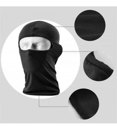 Balaclavas Balaclava Ski Mask - Small - Black- 2-Pack - CL12K8PHJST $9.43