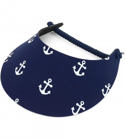 Visors Sailing Boat Anchor Foam Sun Visor with Elastic String - M - CW18RY3ZR3Q $10.30