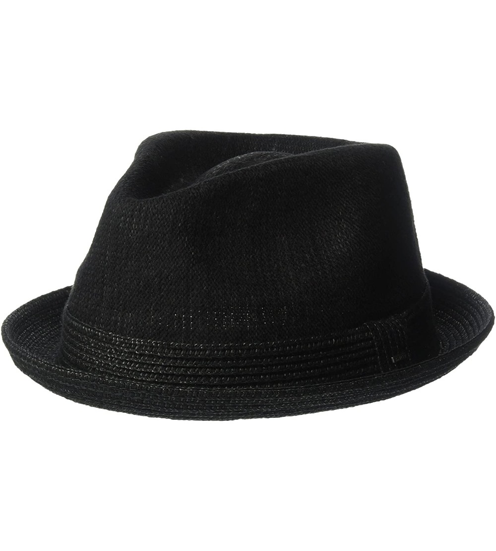 Fedoras Men's Stokes Hat - Black - CL17YIUIKWO $43.54