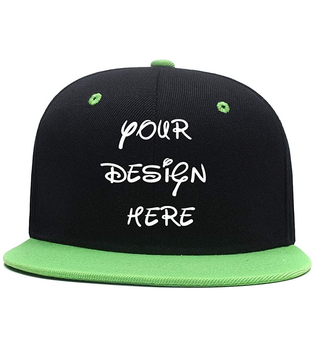 Baseball Caps Classic Cotton Adjustable Baseball Plain Cap-Custom Hip Hop Dad Trucker Snapback Hat - P-green - CL1843ALQDA $1...