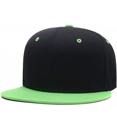 Baseball Caps Classic Cotton Adjustable Baseball Plain Cap-Custom Hip Hop Dad Trucker Snapback Hat - P-green - CL1843ALQDA $2...