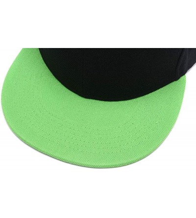 Baseball Caps Classic Cotton Adjustable Baseball Plain Cap-Custom Hip Hop Dad Trucker Snapback Hat - P-green - CL1843ALQDA $2...