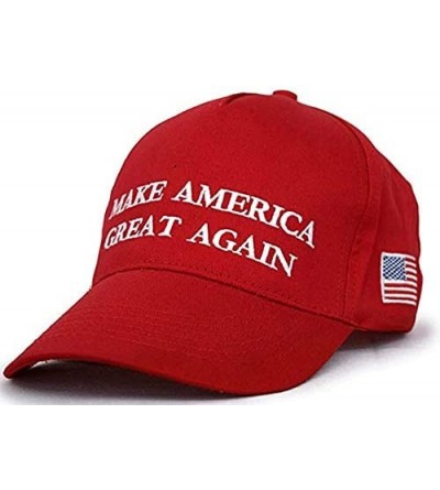 Baseball Caps Make America Great Again Hat [3 Pack]- Donald Trump USA MAGA Cap Adjustable Baseball Hat - Original Red - CD18Q...