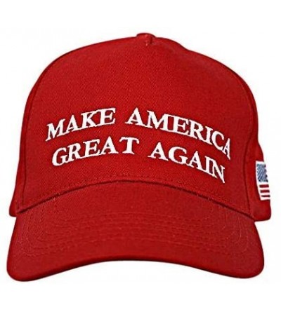 Baseball Caps Make America Great Again Hat [3 Pack]- Donald Trump USA MAGA Cap Adjustable Baseball Hat - Original Red - CD18Q...