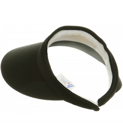 Visors Womens Large Peak Twill Clip On Sun Visor - Black - C711174WT81 $11.03