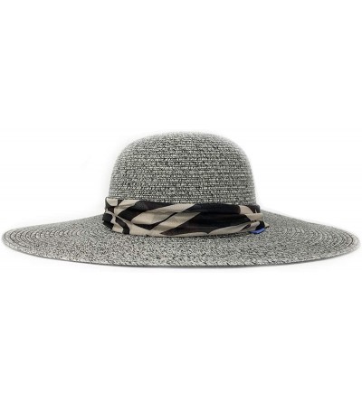 Sun Hats Women's Mia Sun Hat - UPF 50+- Broad Brim- Elegant Style- Designed in Australia - Black Combo - CI18M49U3UY $47.61