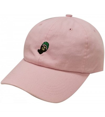 Baseball Caps Flying Sloth Cotton Baseball Dad Caps - Pink - CF184D7TY50 $14.02