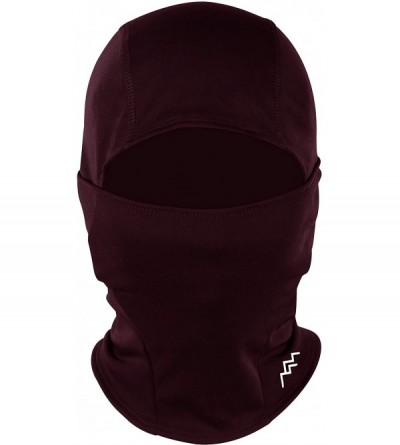 Balaclavas Windproof Ski Mask Cold Weather Face Mask Motorcycle Balaclava Hood - Maroon - C5198N7ZAC4 $10.30