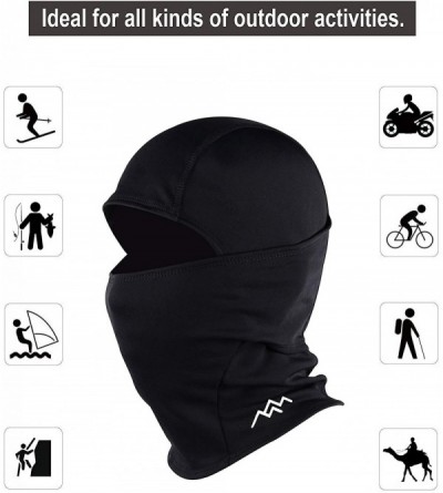 Balaclavas Windproof Ski Mask Cold Weather Face Mask Motorcycle Balaclava Hood - Maroon - C5198N7ZAC4 $10.30