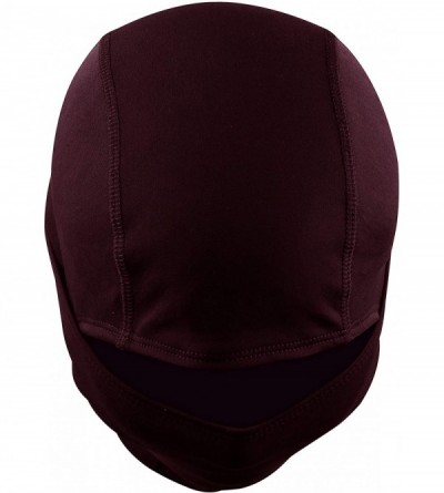 Balaclavas Windproof Ski Mask Cold Weather Face Mask Motorcycle Balaclava Hood - Maroon - C5198N7ZAC4 $10.30