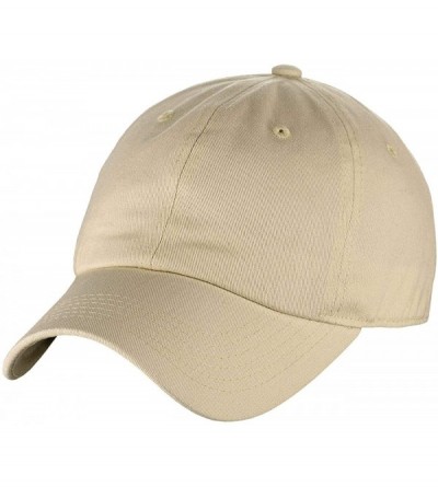 Baseball Caps Unisex Classic Blank Low Profile Cotton Unconstructed Baseball Cap Dad Hat - Khaki - C918RT0D6W7 $11.01