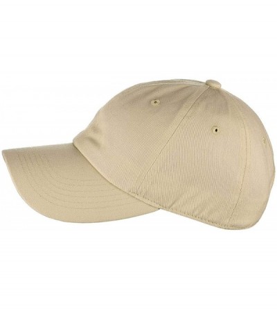 Baseball Caps Unisex Classic Blank Low Profile Cotton Unconstructed Baseball Cap Dad Hat - Khaki - C918RT0D6W7 $11.01