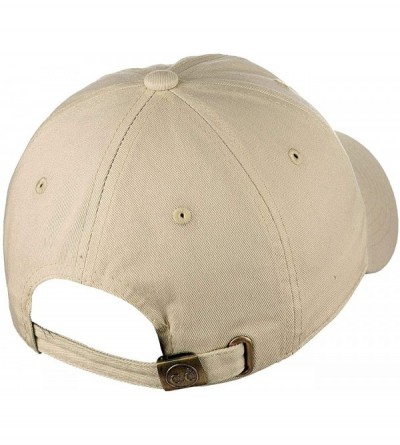 Baseball Caps Unisex Classic Blank Low Profile Cotton Unconstructed Baseball Cap Dad Hat - Khaki - C918RT0D6W7 $11.01