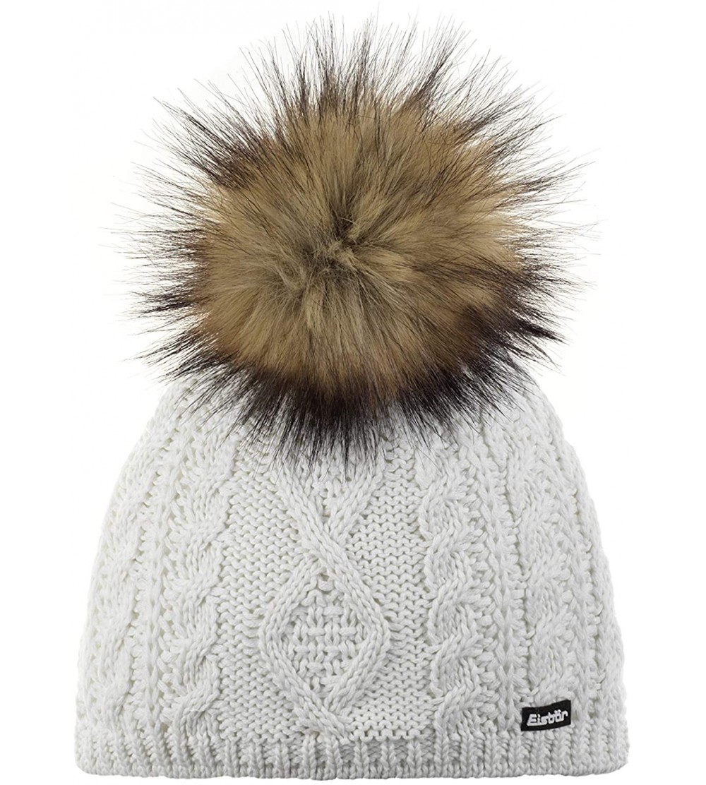 Skullies & Beanies Nelia Lux Winter Hat - White/Light Brown - CL18SEOXRRI $46.54