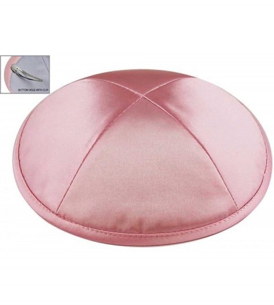 Skullies & Beanies Deluxe Satin Kippot Single or Bulk Optional Custom Imprinting for Any Event - Light Pink - C211JPYTZ4L $8.47