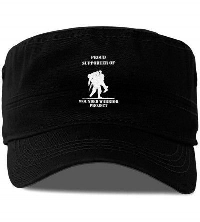Baseball Caps United States Wounded Warrior Project Flat Roof Military Hat Cadet Army Cap Flat Top Cap - Black - CP18Y8DTCNY ...