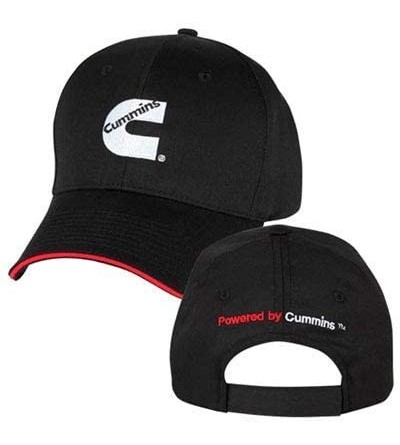 Baseball Caps Cummins Engines Black & Red Sandwich Cap/Hat - C918W84KRWU $16.10