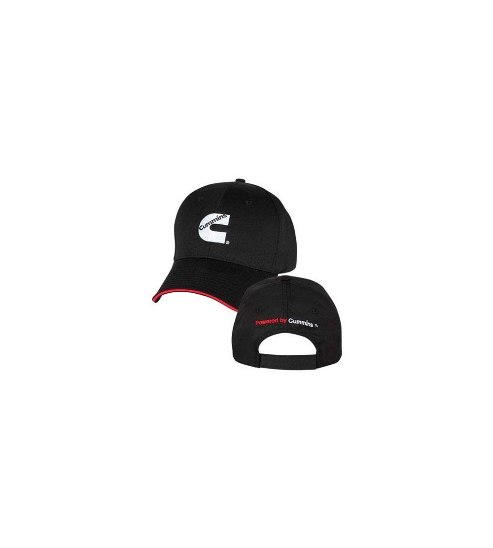 Baseball Caps Cummins Engines Black & Red Sandwich Cap/Hat - C918W84KRWU $16.10