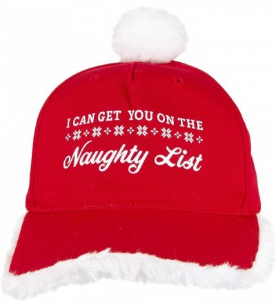 Skullies & Beanies Men's Christmas Hat- Charcoal/Green- One Size - Red Naughty - CC18UWD0EZX $34.21