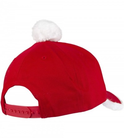 Skullies & Beanies Men's Christmas Hat- Charcoal/Green- One Size - Red Naughty - CC18UWD0EZX $15.44