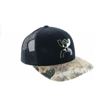 Baseball Caps Men's Game Guard Logo Camo Trucker Cap - Camo/Black - CZ18NCHY5YT $31.26