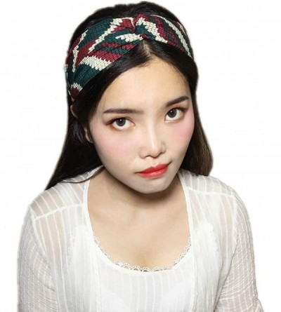 Headbands 6 Pack Women Girls Silk Satin Headbands Solid Color Elastic Hairband Twisted Turban - 1 Color - CI18GYR3NA6 $17.89