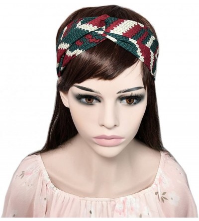 Headbands 6 Pack Women Girls Silk Satin Headbands Solid Color Elastic Hairband Twisted Turban - 1 Color - CI18GYR3NA6 $8.83