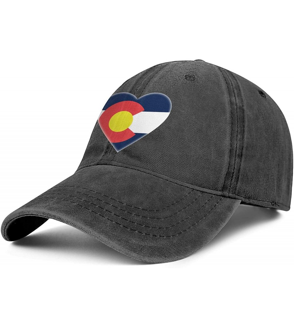 Baseball Caps Unisex Baseball Cap Cowboy Hat Hawk Dad Hats Trucker Hat - Love Colorado State - C518WL6S989 $12.43