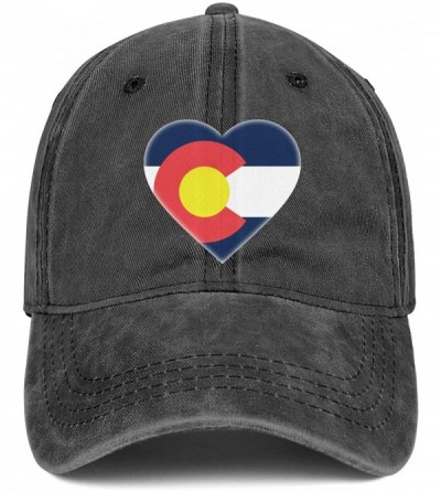 Baseball Caps Unisex Baseball Cap Cowboy Hat Hawk Dad Hats Trucker Hat - Love Colorado State - C518WL6S989 $12.43