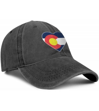 Baseball Caps Unisex Baseball Cap Cowboy Hat Hawk Dad Hats Trucker Hat - Love Colorado State - C518WL6S989 $12.43