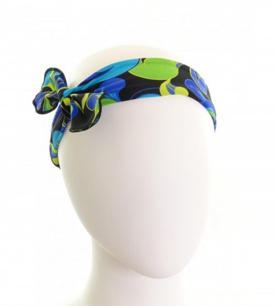 Headbands Removable BOW Training Headband - No slip - No sweat- Pop Florals - Pop Florals - CA12N0F7C2X $19.23