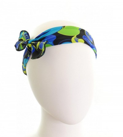 Headbands Removable BOW Training Headband - No slip - No sweat- Pop Florals - Pop Florals - CA12N0F7C2X $9.50