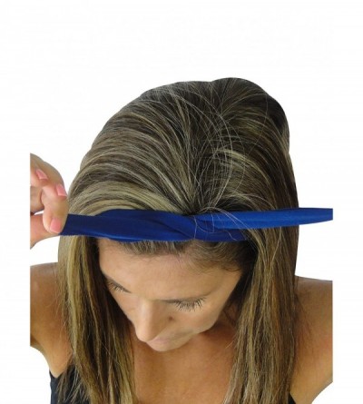 Headbands Removable BOW Training Headband - No slip - No sweat- Pop Florals - Pop Florals - CA12N0F7C2X $19.69