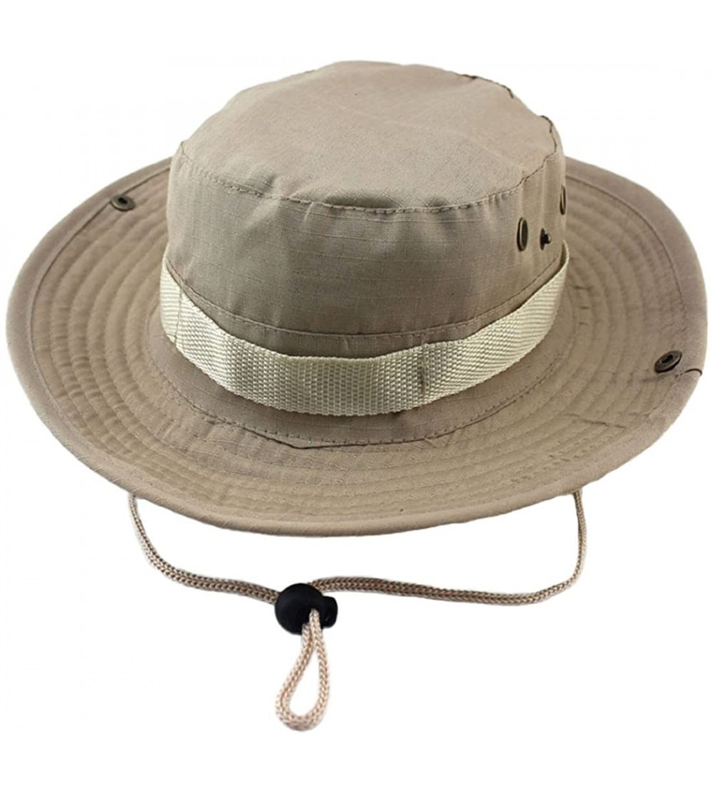 Sun Hats Outdoor Camouflage Hat/Boonie/Fisherman Hat - Qian Ka Qi - CH12H7WRDVT $10.24