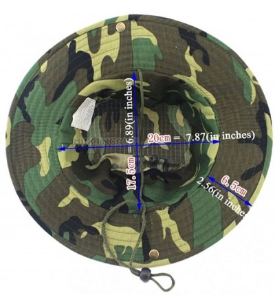 Sun Hats Outdoor Camouflage Hat/Boonie/Fisherman Hat - Qian Ka Qi - CH12H7WRDVT $10.24