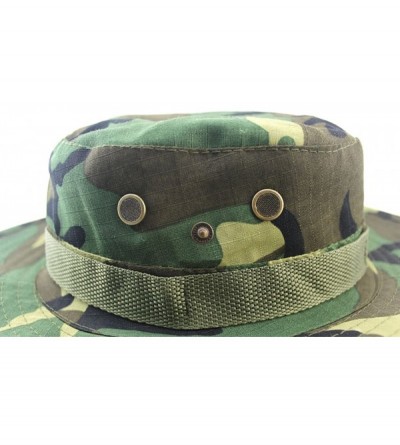 Sun Hats Outdoor Camouflage Hat/Boonie/Fisherman Hat - Qian Ka Qi - CH12H7WRDVT $10.24