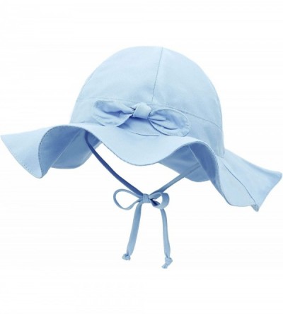 Sun Hats Baby's UPF 50+ UV Protection Outdoor Beach Sun Hat - Blue - CY194AUKTXT $12.96