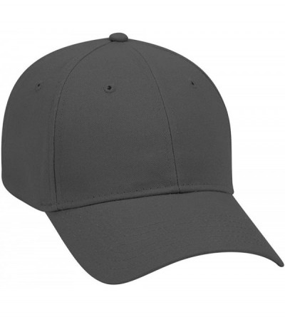 Baseball Caps Brushed Cotton Twill 6 Panel Low Profile Baseball Cap - Char. Gray - C4180D4DEYW $13.48