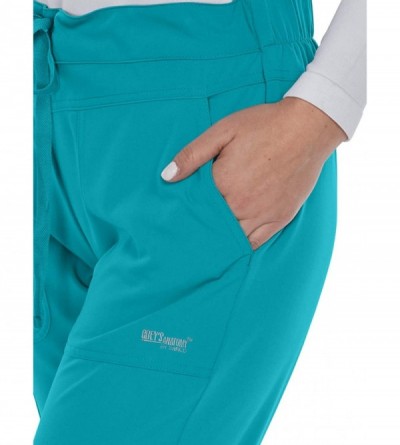 Headbands Grey's Anatomy Signature Women's 2207 3 Pocket Low Rise Scrub Pant - Teal - CO18EE20L34 $41.55