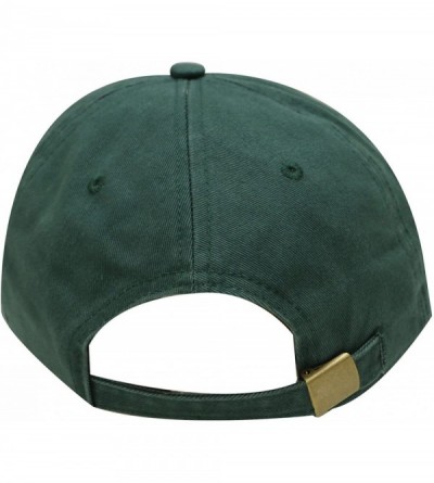 Baseball Caps Halloween Pumpkin Cotton Baseball Dad Caps - Dark Green - CG12M1OAFPX $13.02