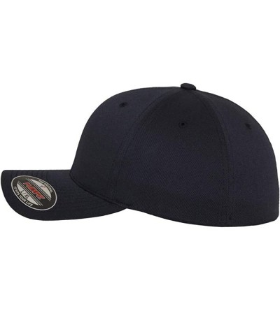 Baseball Caps Unisex Wooly Combed Twill Cap - 6277 - Dark Navy - CT11DLCZ9BB $22.63