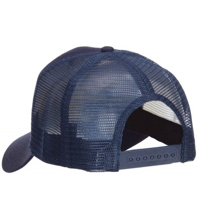 Baseball Caps US Navy Top Gun Patched Mesh Cap - Navy - CZ124YM895J $18.41