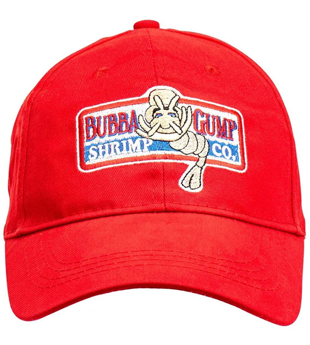 Baseball Caps Adjustable Bubba Gump Baseball Cap Shrimp Co. Embroidered Bend Brimmed Hat - CJ18MDK0XH9 $9.73