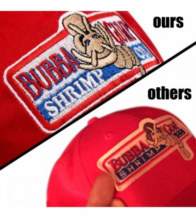 Baseball Caps Adjustable Bubba Gump Baseball Cap Shrimp Co. Embroidered Bend Brimmed Hat - CJ18MDK0XH9 $9.73